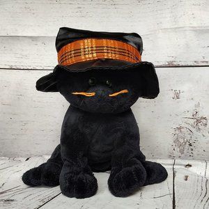 Ty Merlin Black Cat Witch Hat Plush Ty Lux Plush Soft Toy 2005